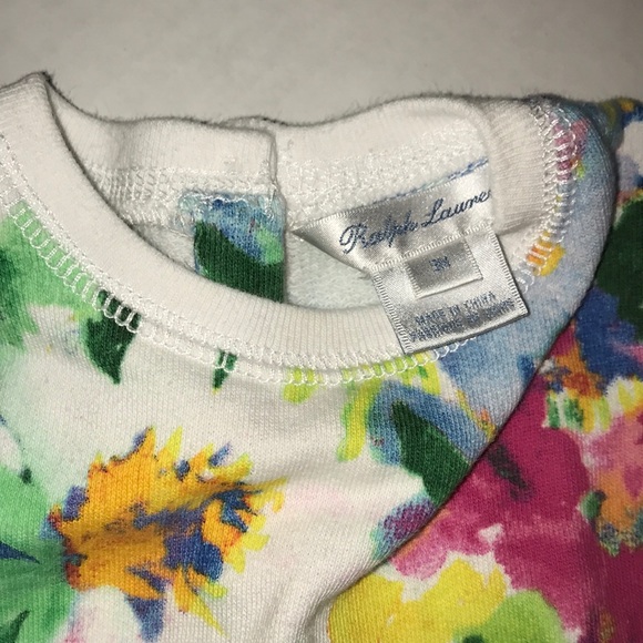 Ralph Lauren Baby Girl Floral Sweater NWOT - Picture 6 of 6